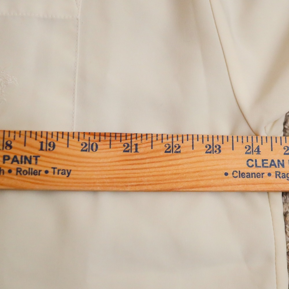 Vintage Versace Jeans Couture‎ Button Up Shirt Mens L Ivory Medusa Short Sleeve - Picture 15 of 16